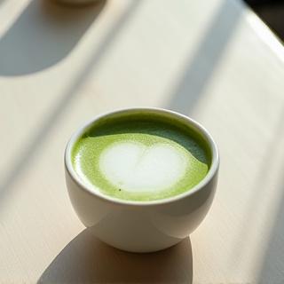 Matcha Latte ceremonial verde vibrante