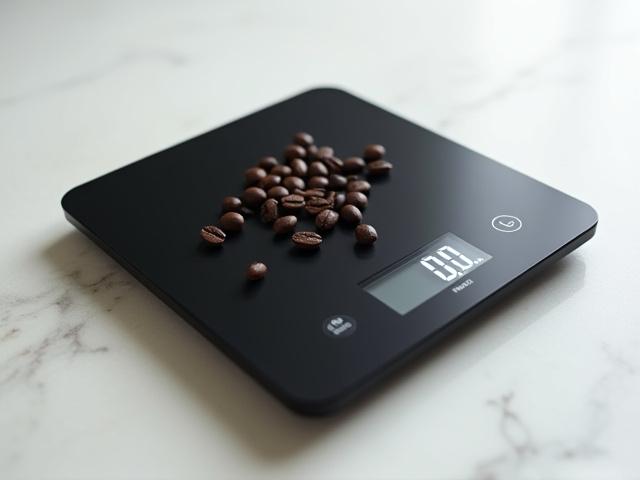 Bascula digital de café con temporizador